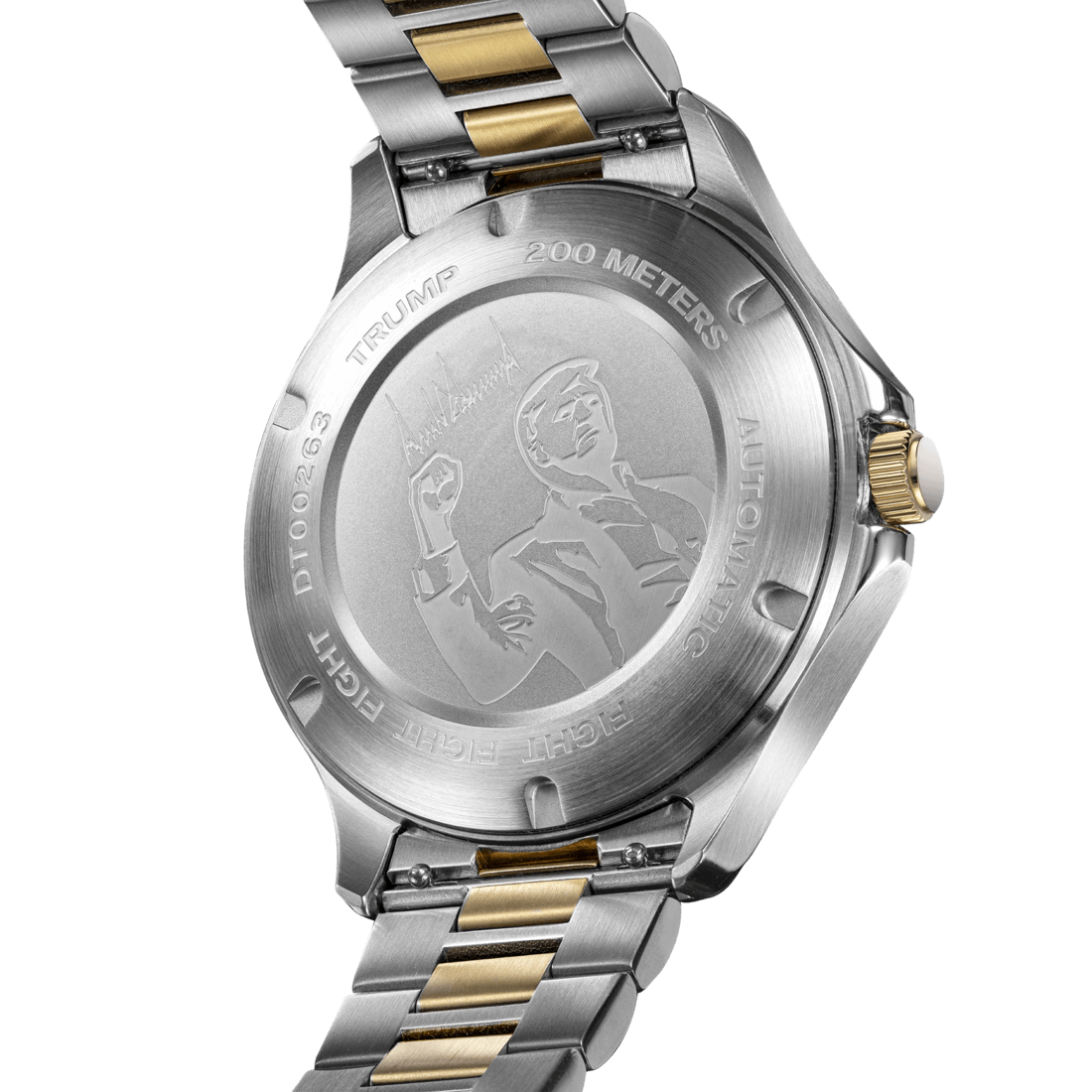 Fight Fight Fight Silver Gold - Trump Watches