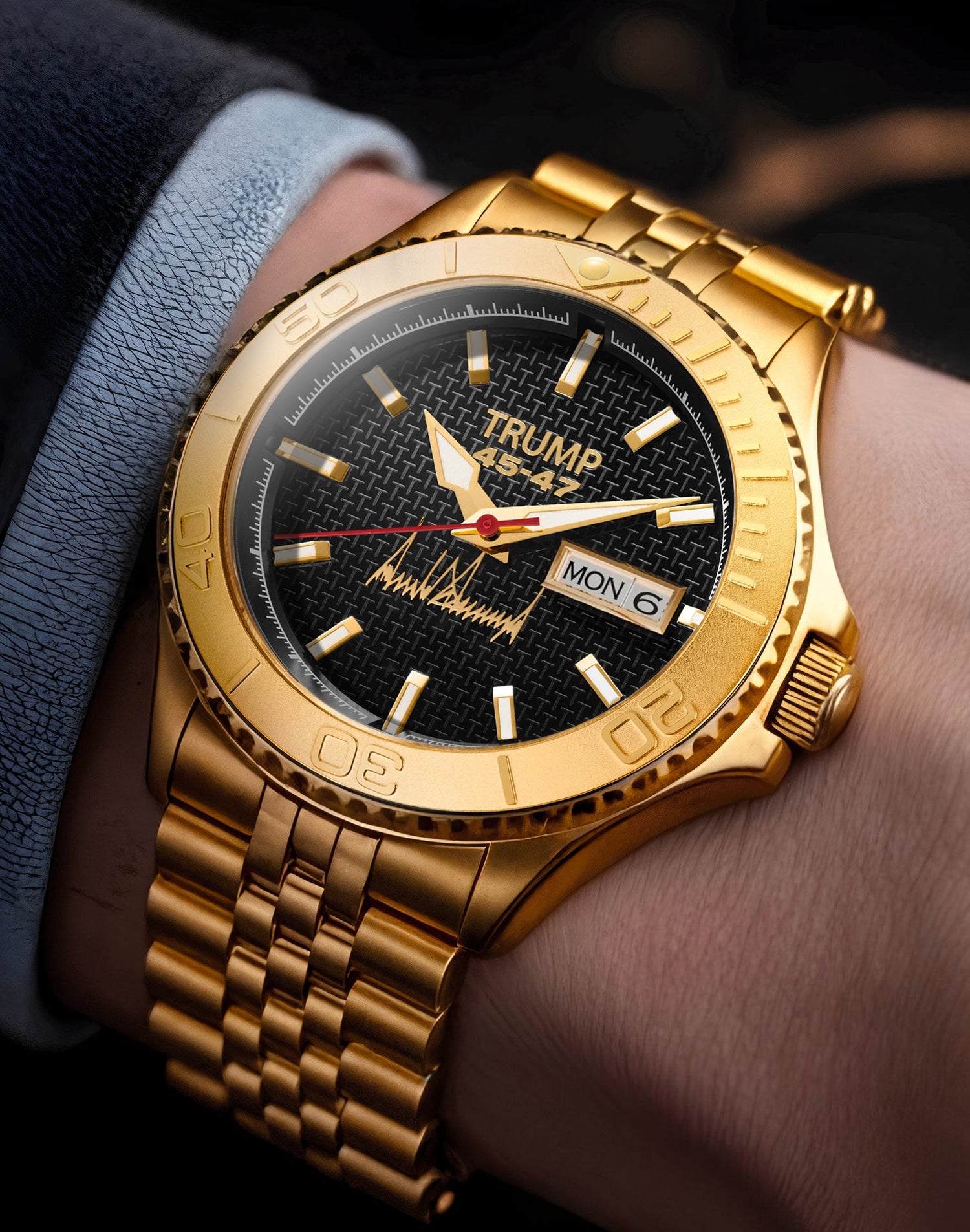 Presidential Fighter Gold - Trump Watches