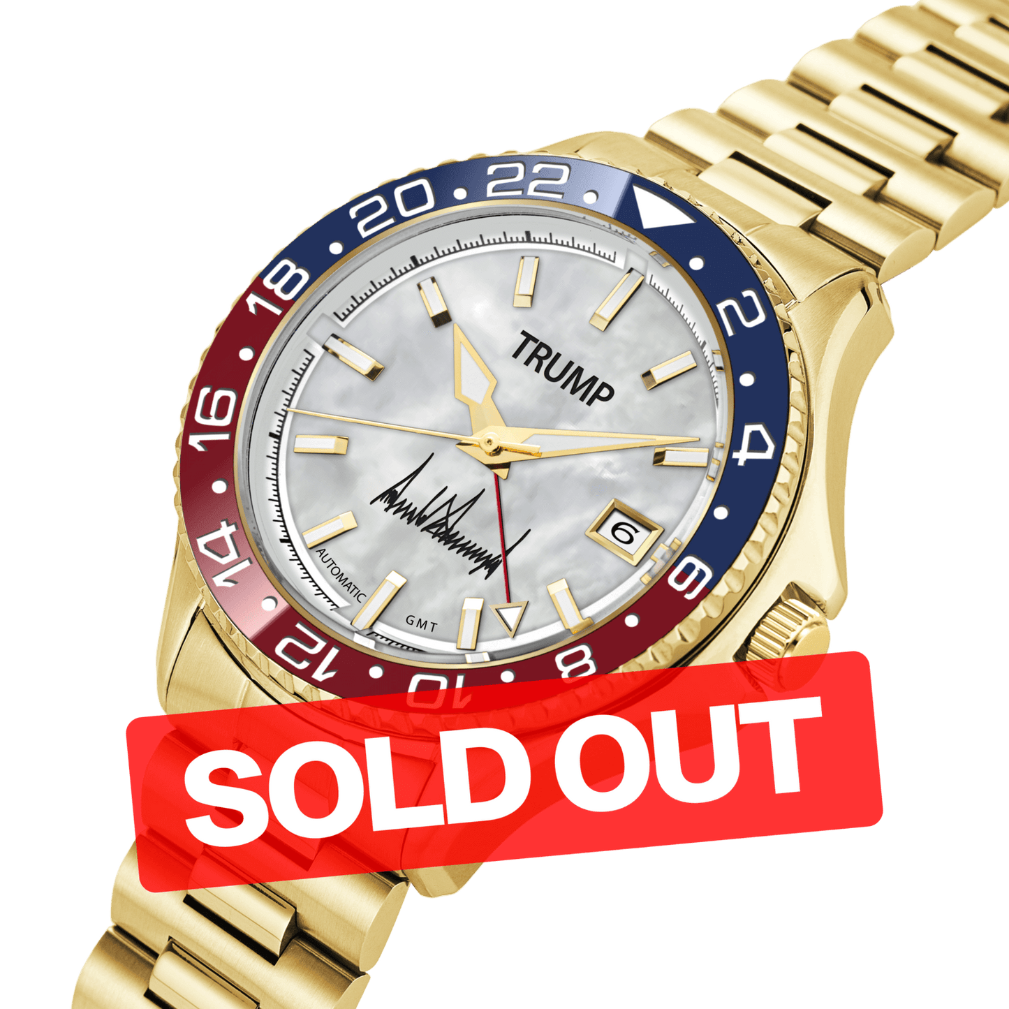 The Red, White & Blue - Deep White - Trump Watches