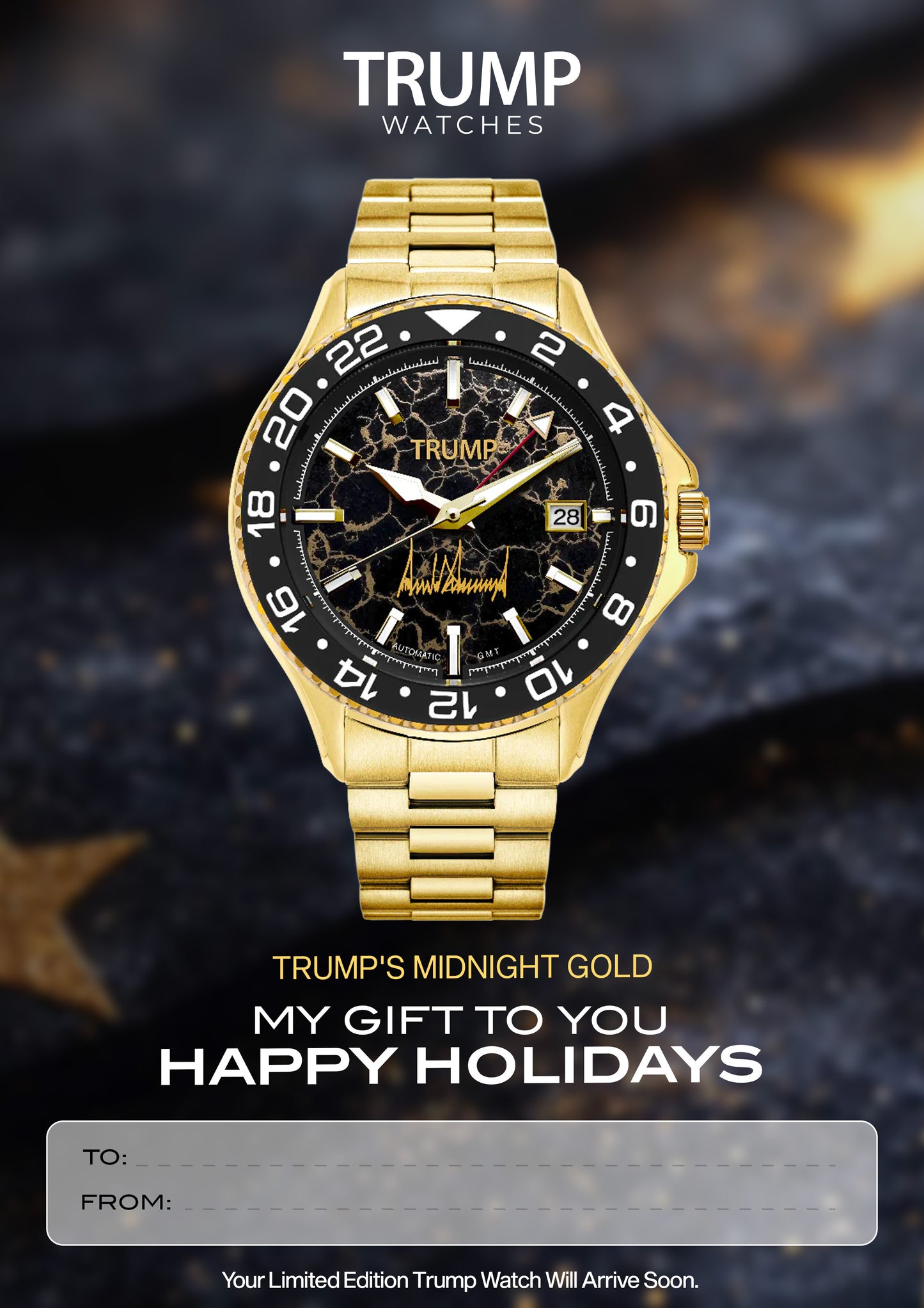 Trump Midnight Gold - Holiday Card