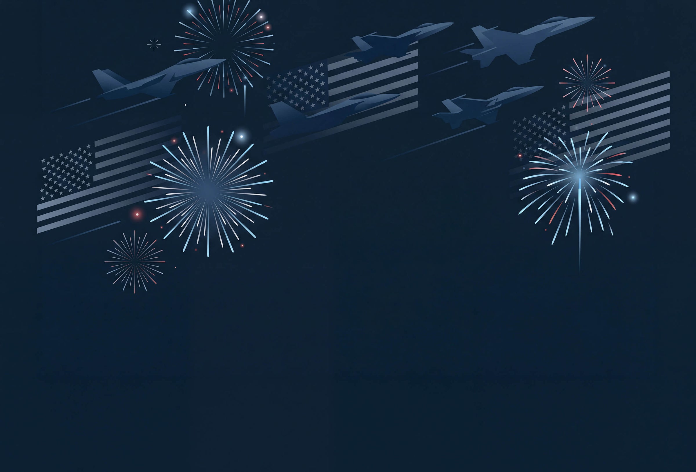 America 250 fireworks background