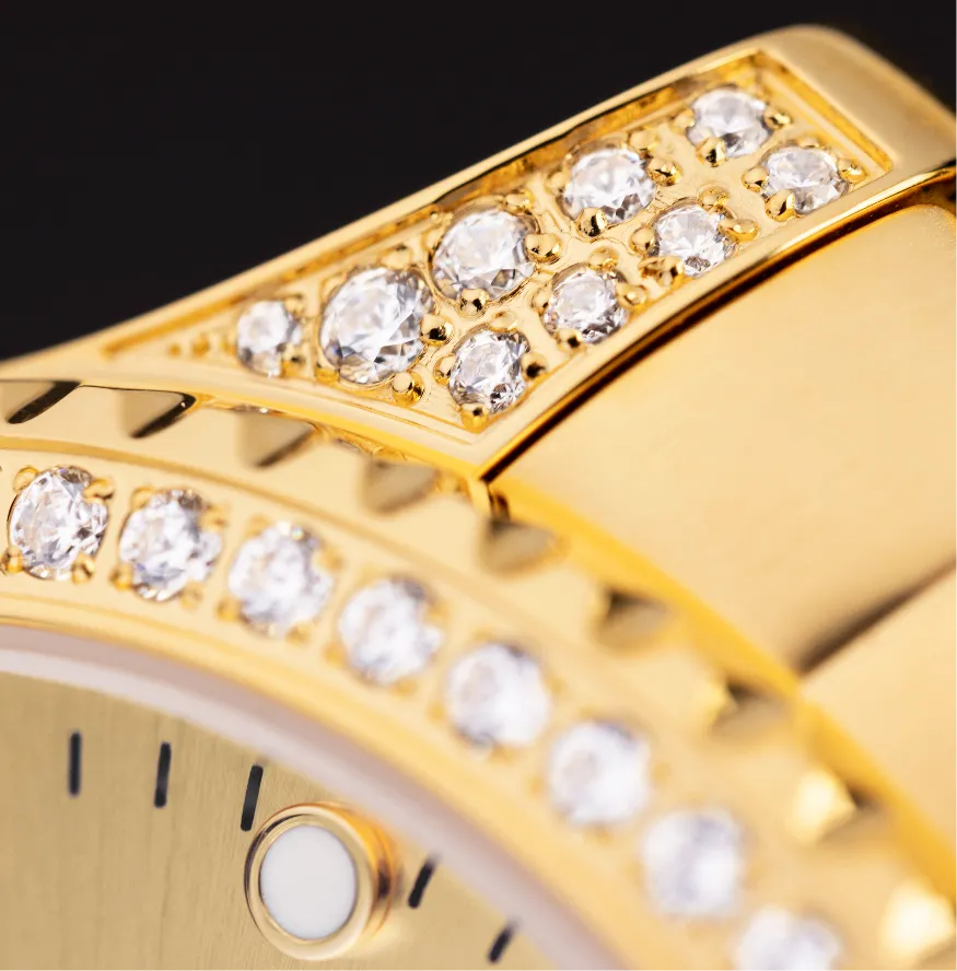 Diamond-Set Bezel & Case Watch