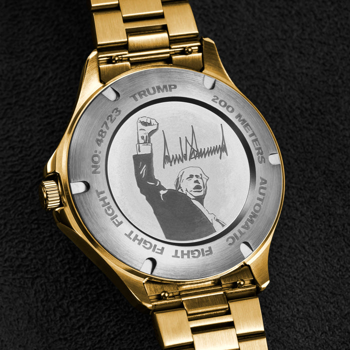 Onyx Gold watch caseback