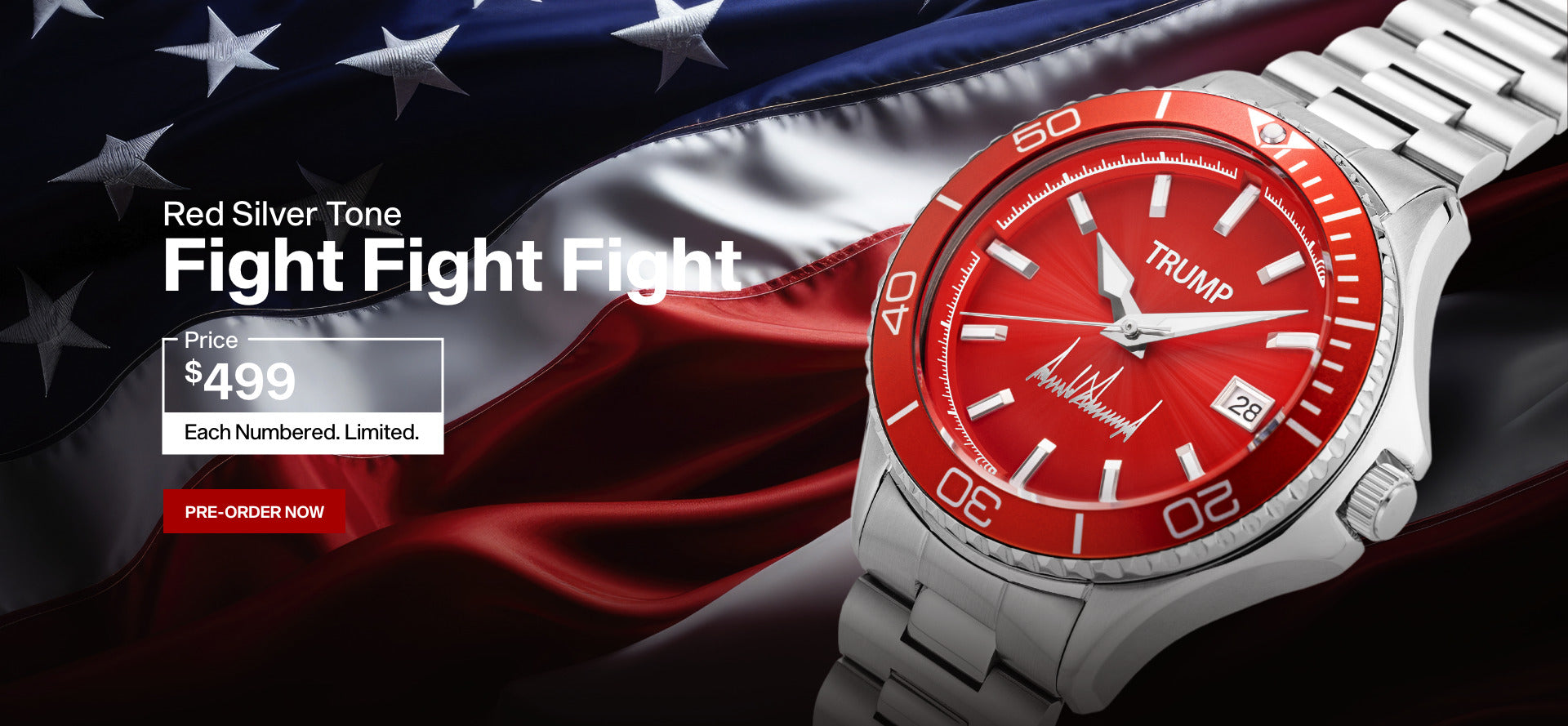 TRUMP Watch Fight Fight Fight Red