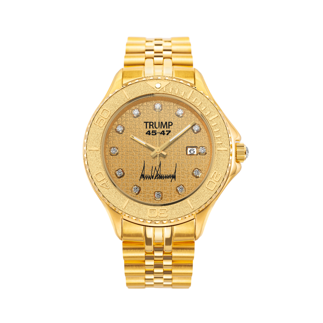 Trump Gold President 18K Watch 45