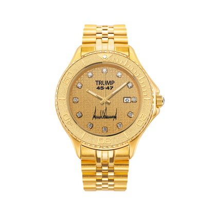 Trump Gold President 18K Watch 45