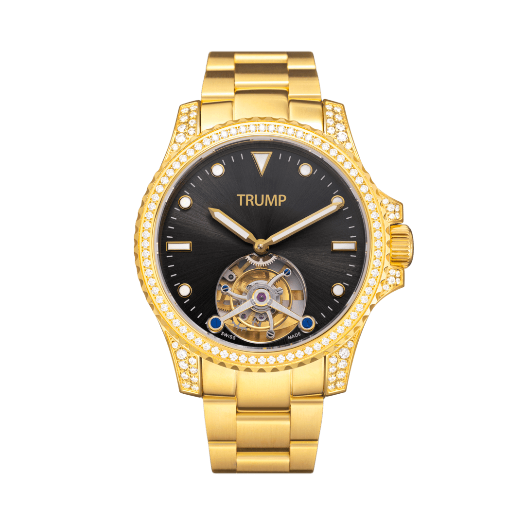 Trump The Black & Gold Tourbillon Watch 