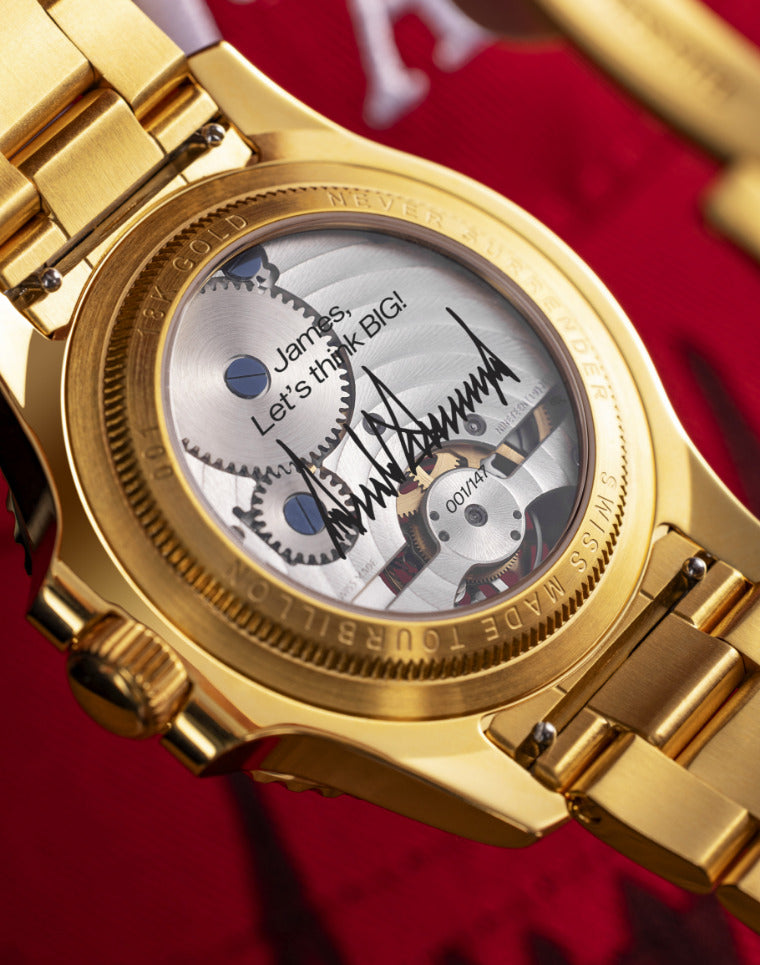 Trump TourbillonWatch caseback 