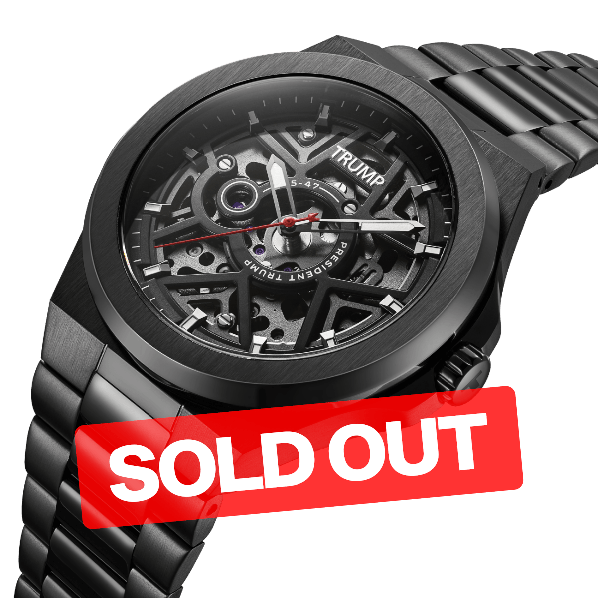 Black Star Skeleton - Trump Watches