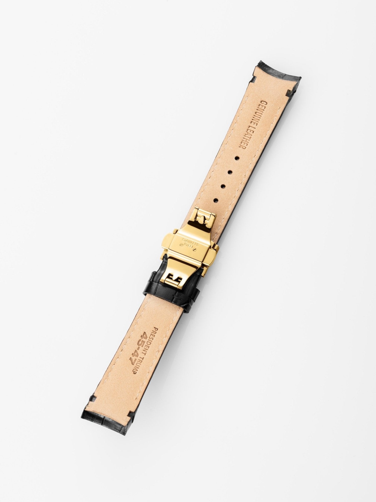 Fight Fight Fight Black Leather Strap - Trump Watches