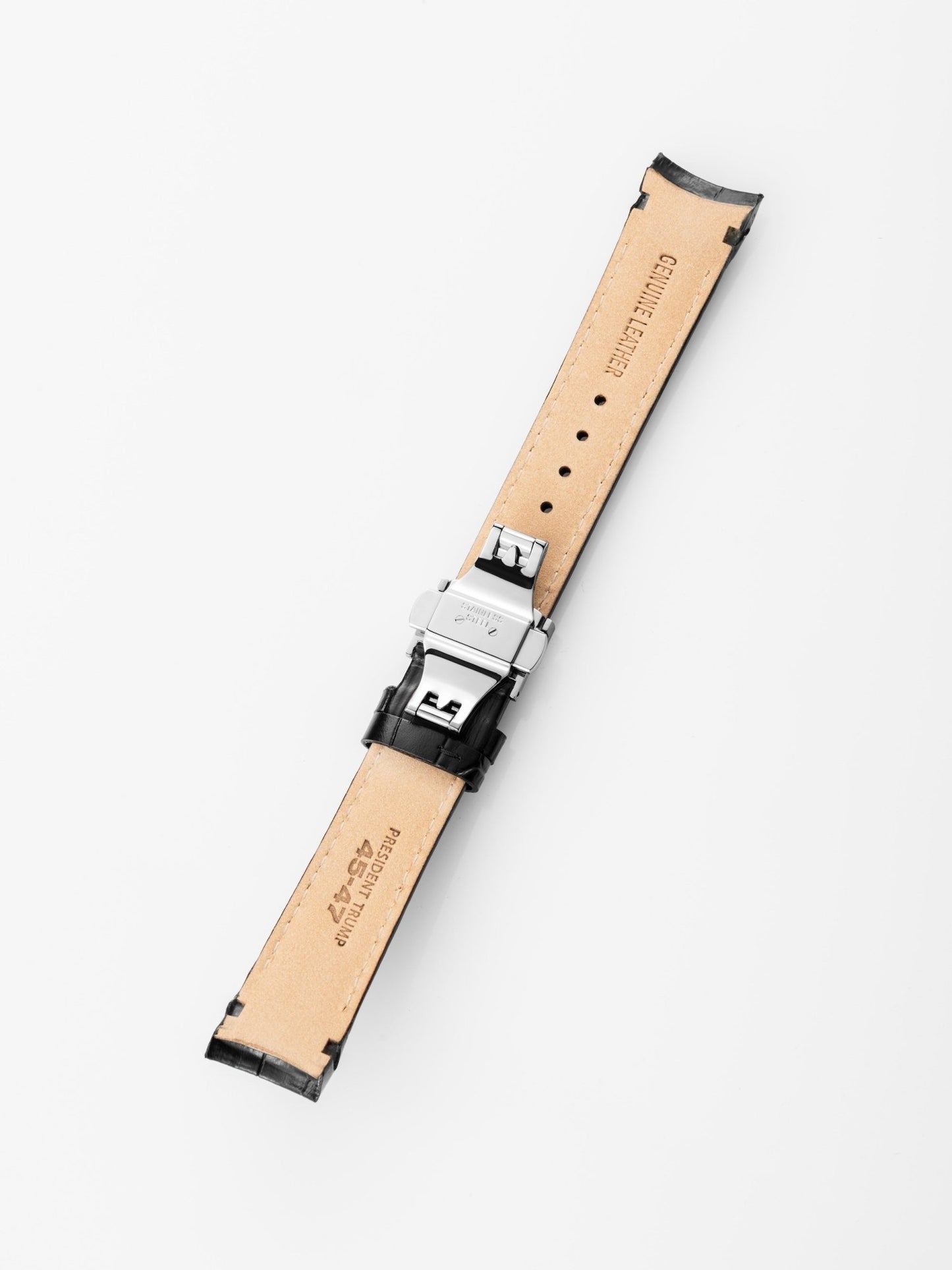 Fight Fight Fight Black Leather Strap - Trump Watches