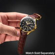 Fight Fight Fight Brown Leather Strap - Trump Watches