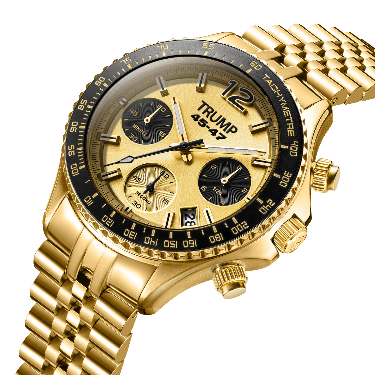 Fight Fight Fight Chronograph Gold Tone - Trump Watches