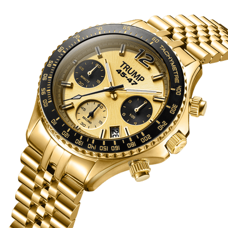 Fight Fight Fight Chronograph Gold Tone | Trump Watches