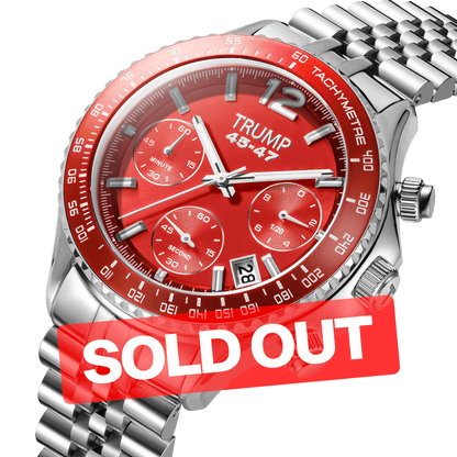 Fight Fight Fight Chronograph Red - Trump Watches