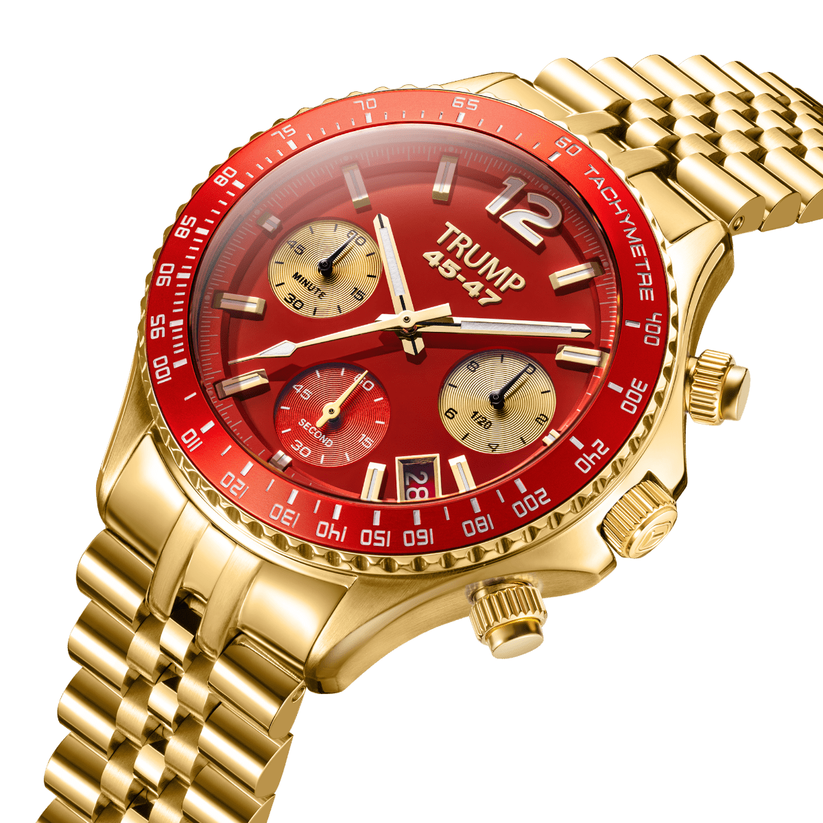 Fight Fight Fight Chronograph Red Agate - Trump Watches