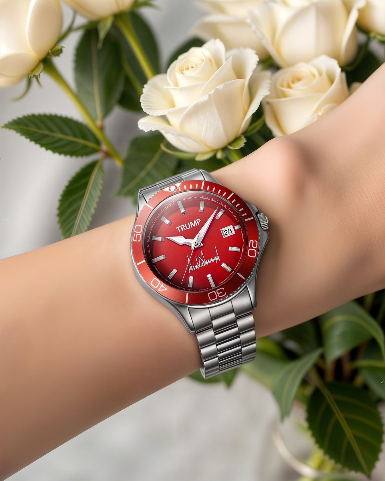 Fight Fight Fight Red Beauty (Ladies Size) - Trump Watches
