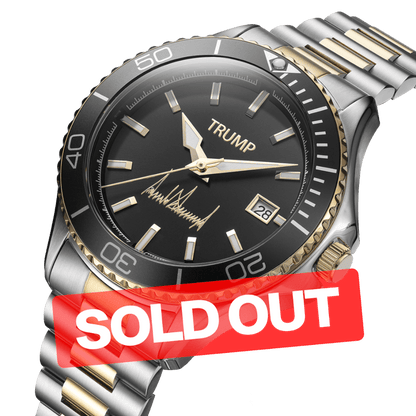 Fight Fight Fight Silver Gold - Trump Watches