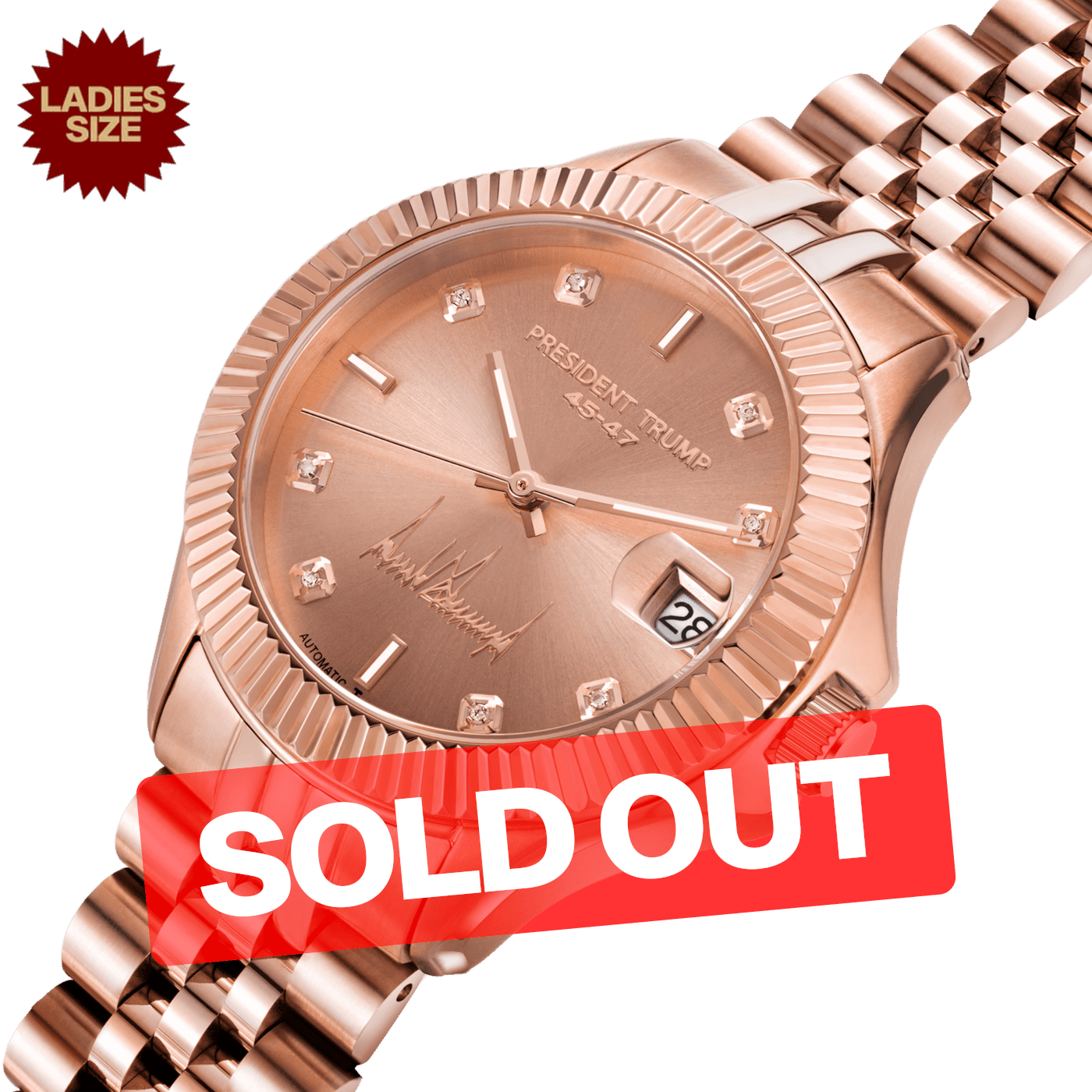 Rose Gold Commander - Trump Watches