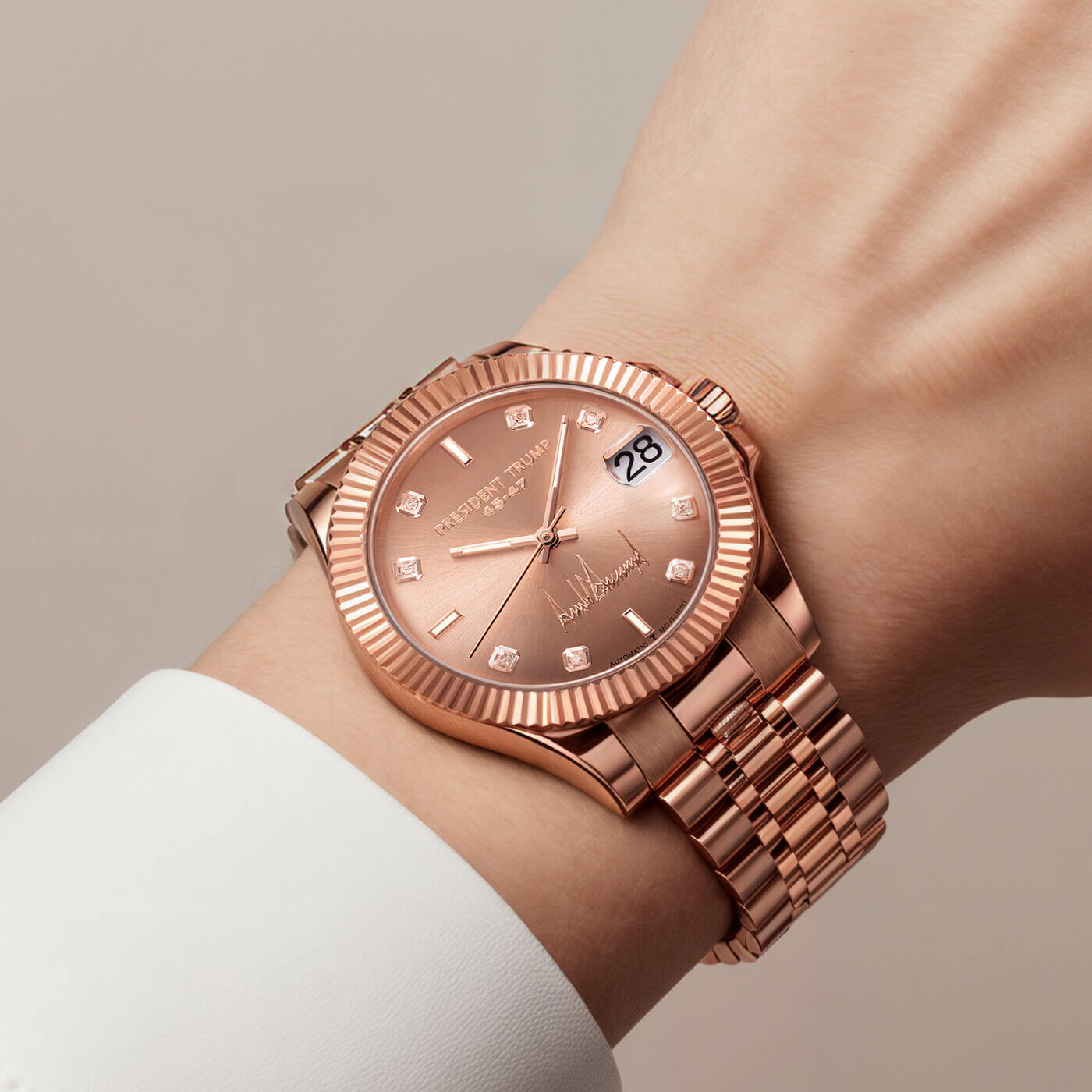 Rose Gold Commander - Trump Watches