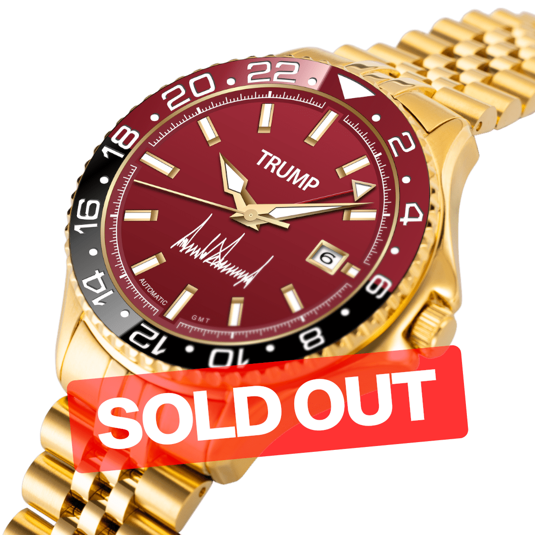 The Red Wave - Red Jasper Limited Edition - Trump Watches
