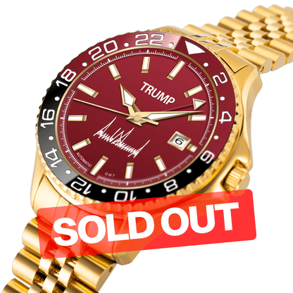 The Red Wave - Red Jasper Limited Edition - Trump Watches
