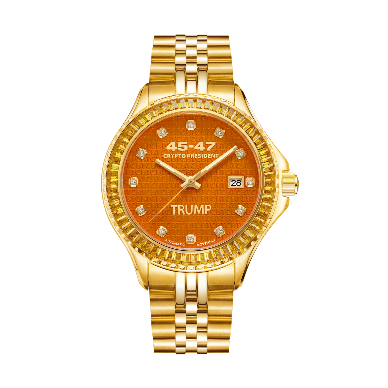 Trump Crypto President Jewel 47 - Trump Watches