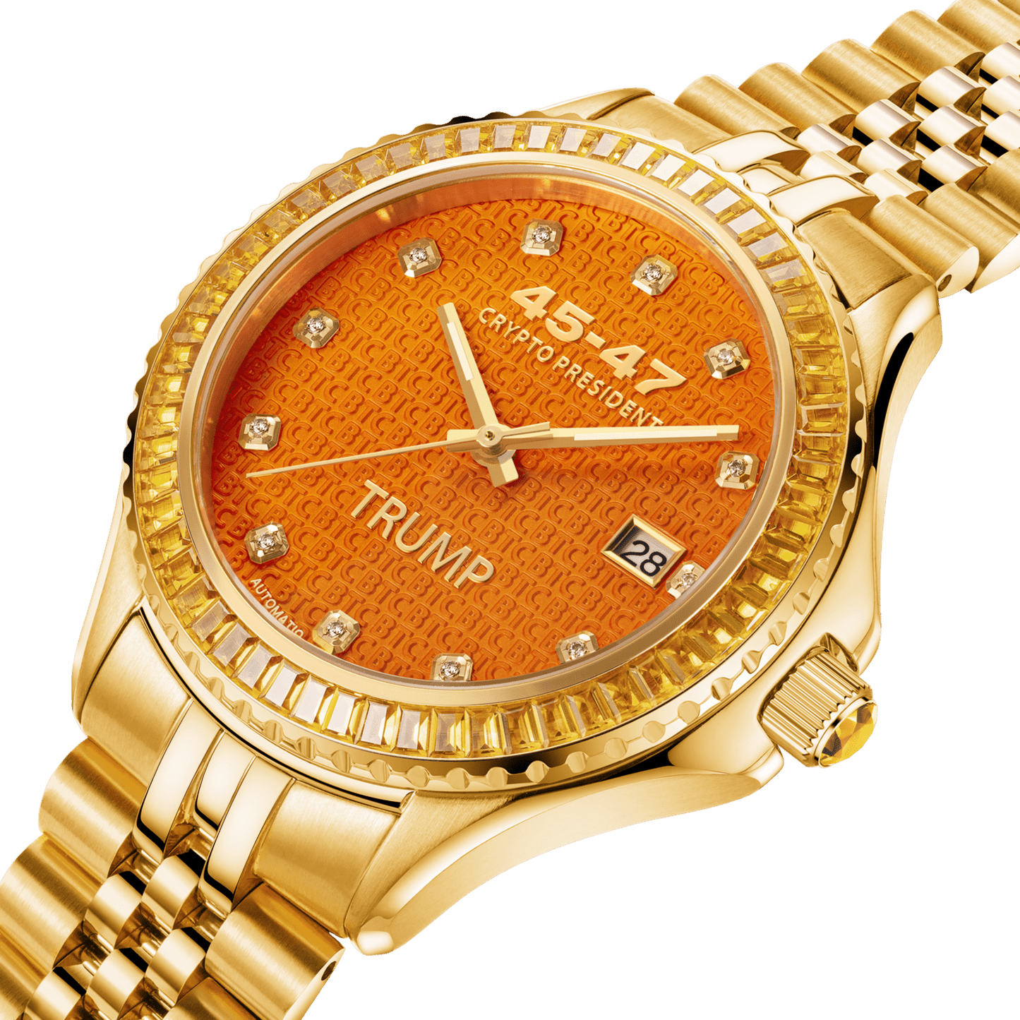 Trump Crypto President Jewel 47 - Trump Watches