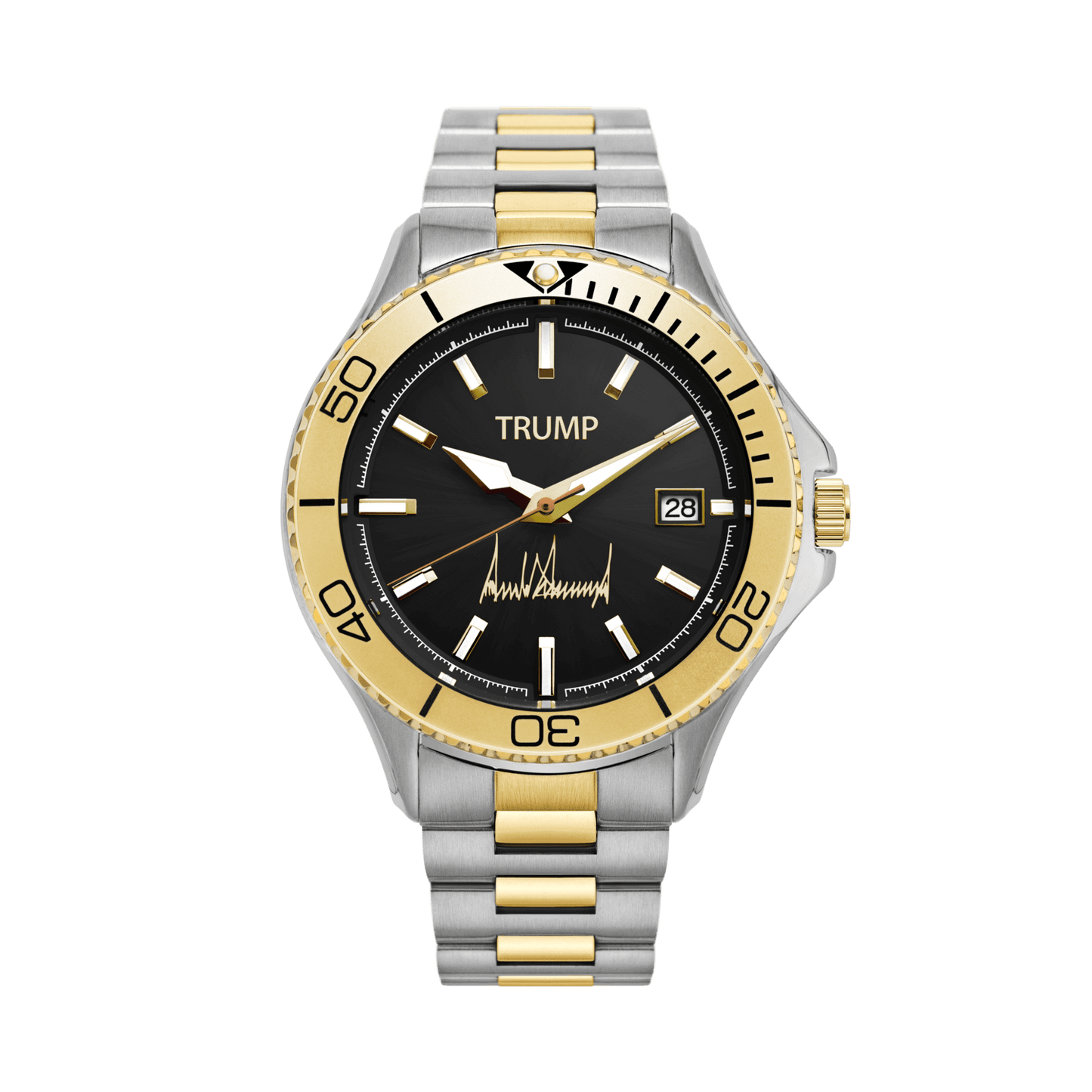 Trump Presidential Mogul - Two Tone Gold Black Dial - Trump Watches