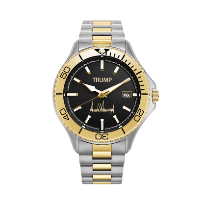 Trump Presidential Mogul - Two Tone Gold Black Dial - Trump Watches