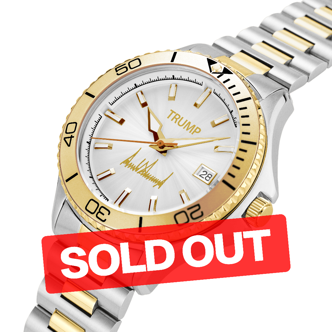 Trump Presidential Mogul - Two Tone Gold White Dial - Trump Watches