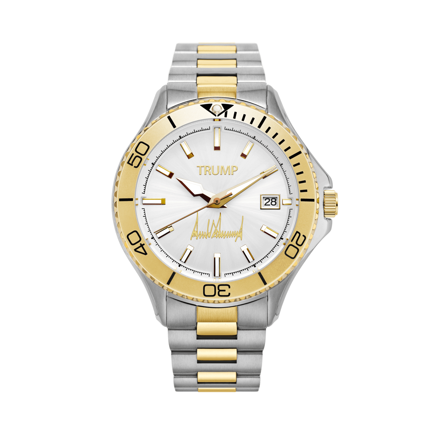 Trump Presidential Mogul - Two Tone Gold White Dial - Trump Watches