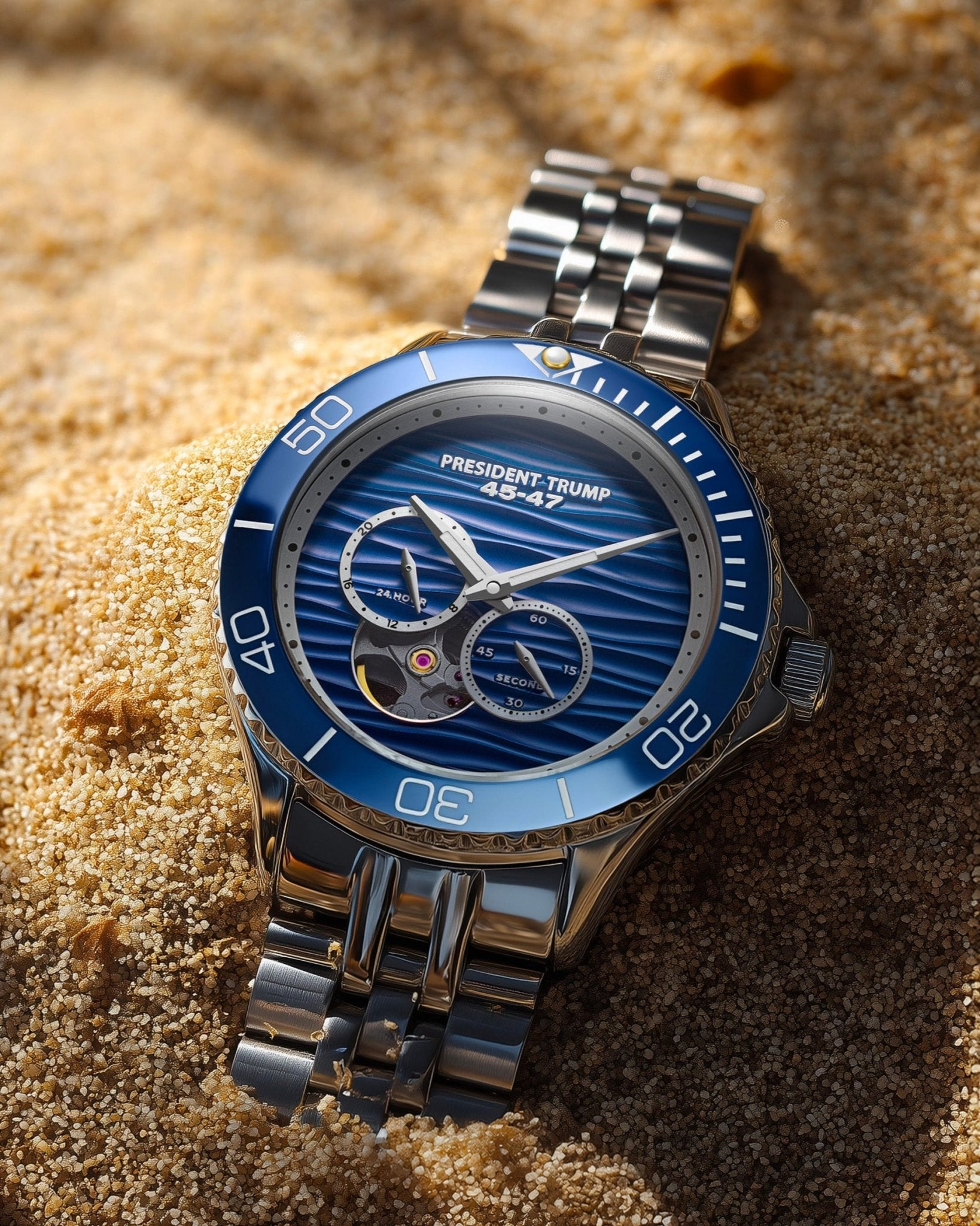 Trump Wave Blue - Trump Watches