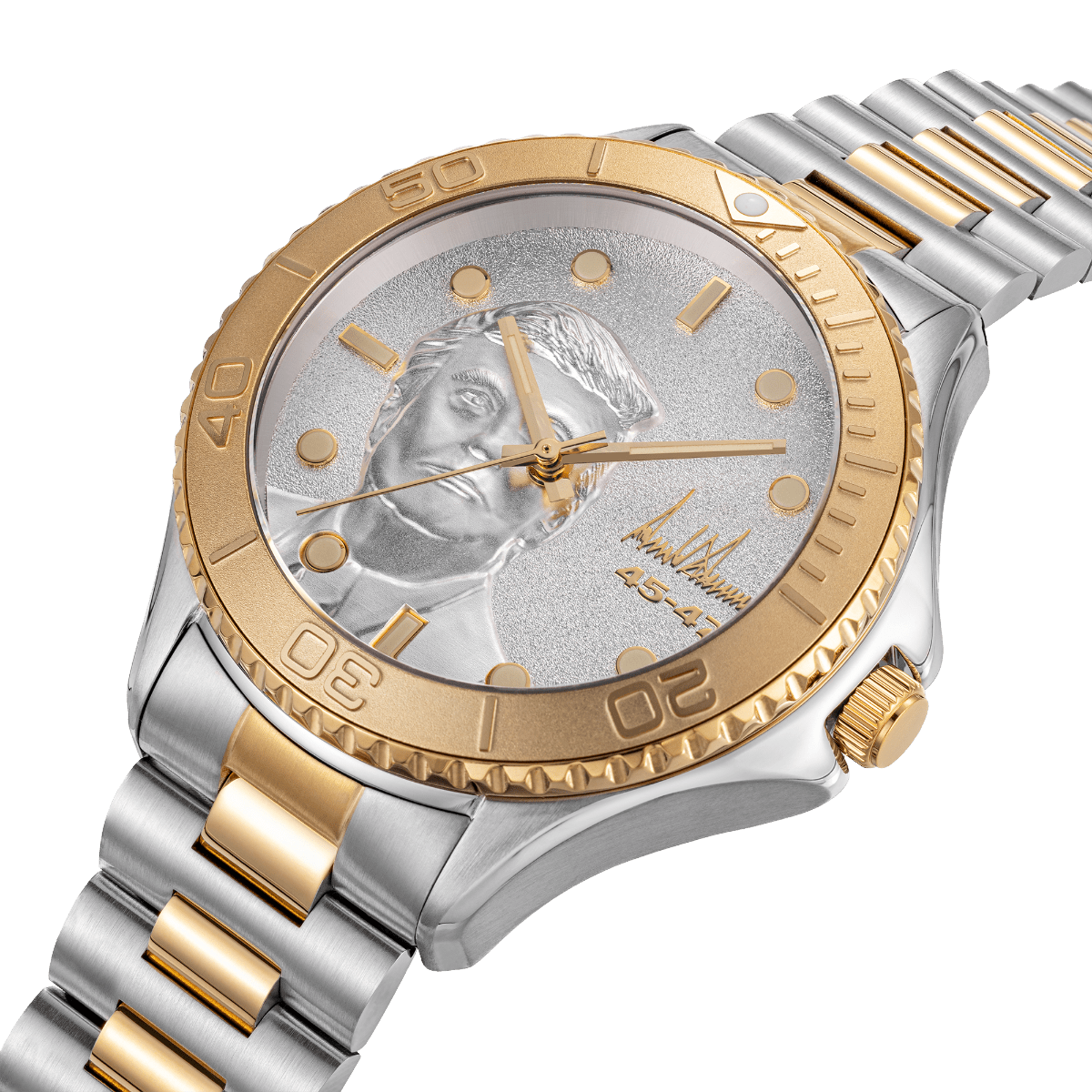 Victory My President Gold Tone & Silver - Trump Watches