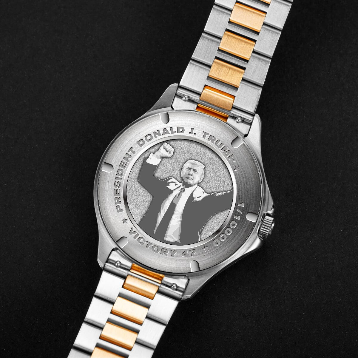 Victory My President Gold Tone & Silver - Trump Watches