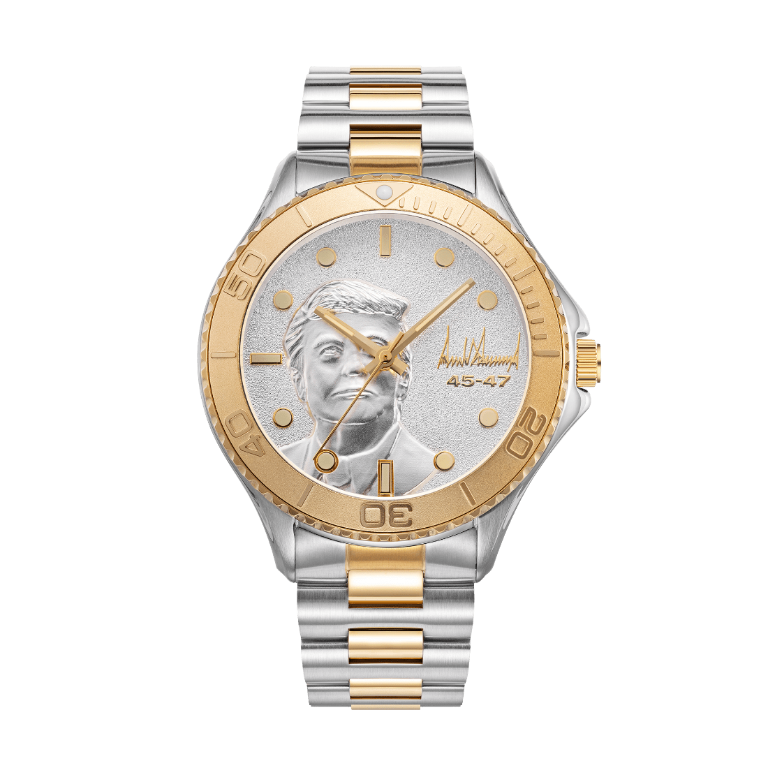 Victory My President Gold Tone & Silver - Trump Watches