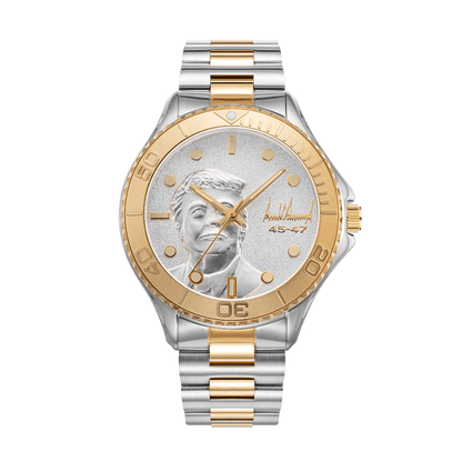 Victory My President Gold Tone & Silver - Trump Watches